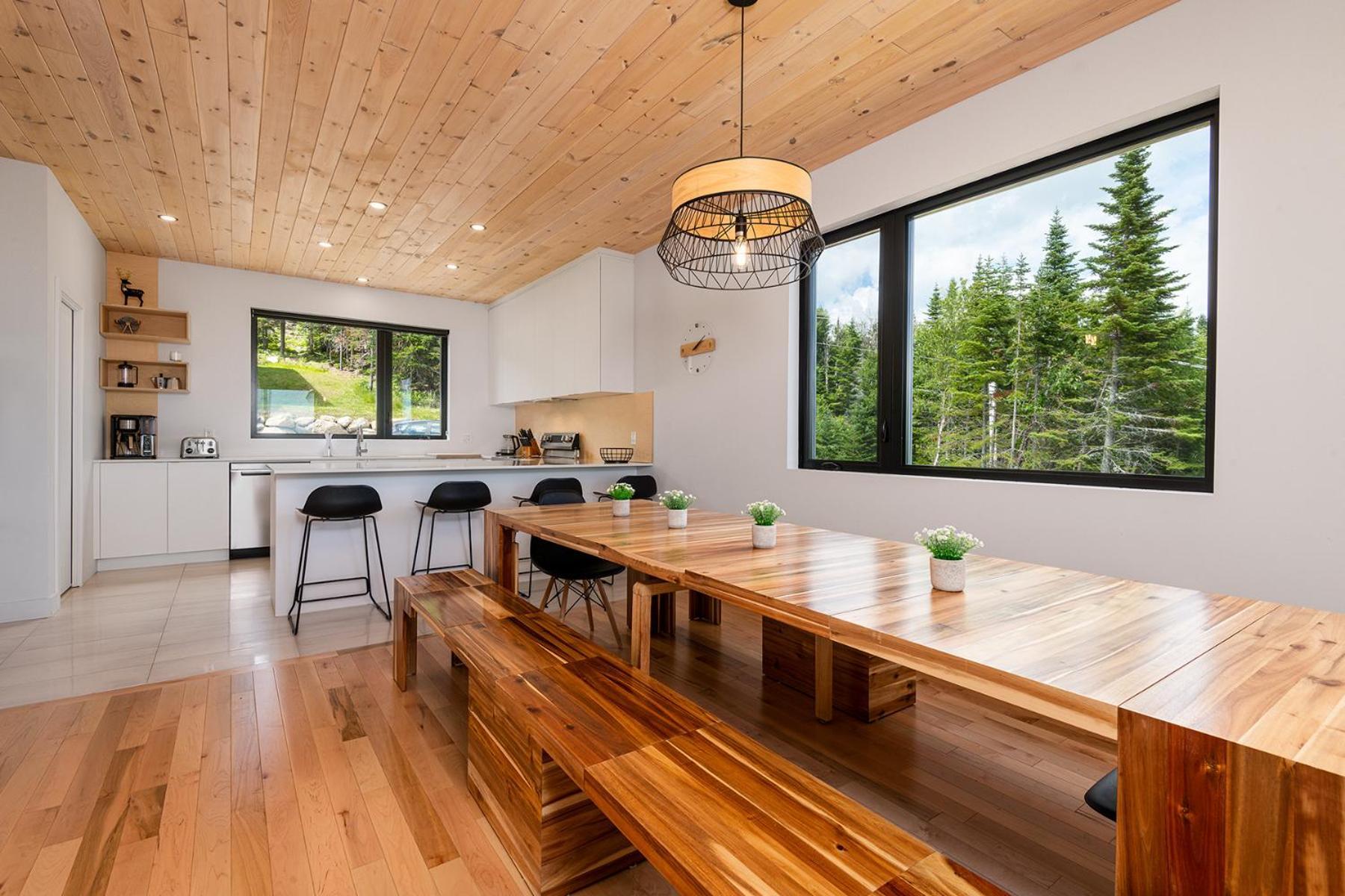 Les Chalets Du Massif De Charlevoix 프티트-리비에르-생-프랑수아 객실 사진