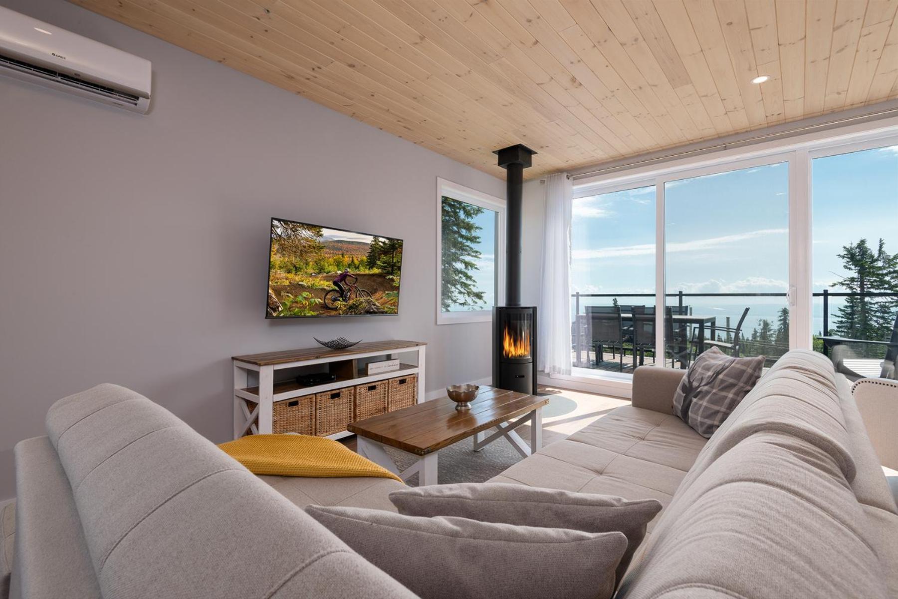 Les Chalets Du Massif De Charlevoix 프티트-리비에르-생-프랑수아 객실 사진